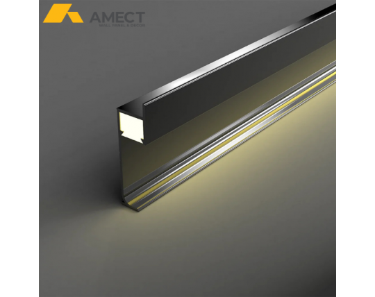 Nẹp chân tường nhôm, lắp nổi - Có LED
