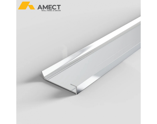 Nẹp chân tường nhôm, loại gài, lắp nổi - Có LED